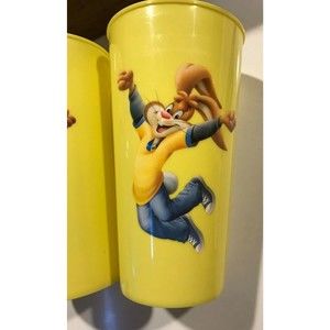 Vintage Nestle Nesquik Chocolate Rabbit Plastic Collectible Tumbler Tall Cups
